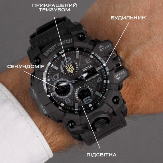 Чоловічий наручний годинник Besta Peremoga (Чорний) Київ - фото 2