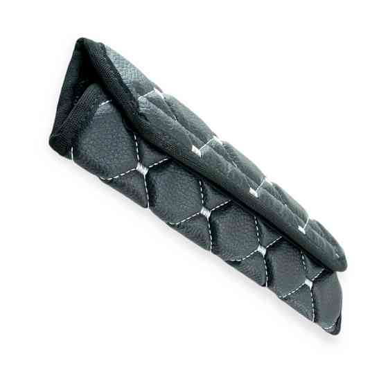 Чехол безопасности s кожзам черный, серый ромб ремня Мукачево