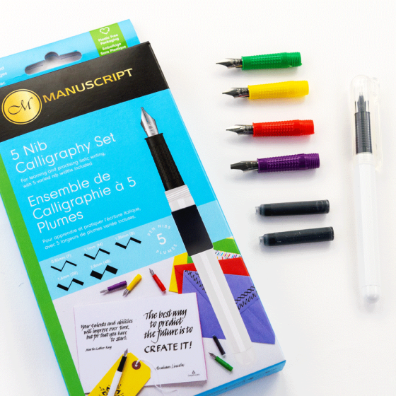 Набір для каліграфії 5 Nib Calligraphy Set (5 пер 2 картриджи) Manuscript Київ