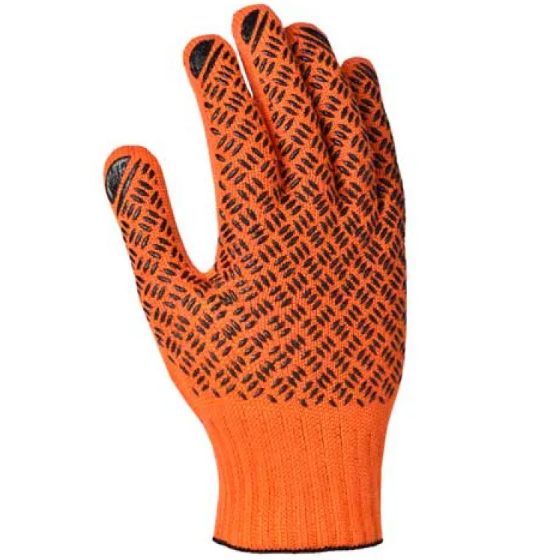 Рукавички 4470 трикотаж з двостороннім ПВХ клас 10 помаранчевий Універсал Profi ДКГ Житомир - изображение 3