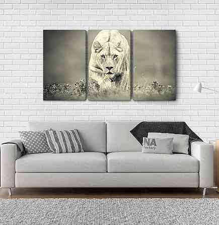 Модульна картина Природа Тигр (53х100см) Аrt-207_3А Київ