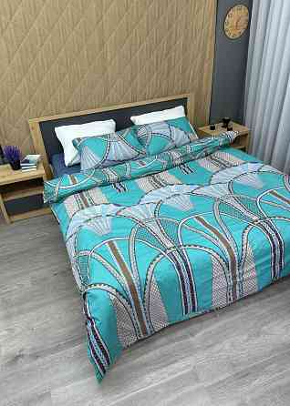 Комплект постельного белья Поплин, Decorator Cotton Lux Collection Gatsby Евро 220х200 с разноцветным принтом (88-133) Киев