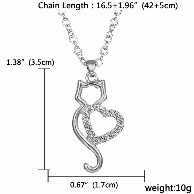 Підвіска Кішка з серцем жіноча Київ - фото 3