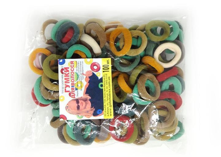 Гумки для волосся безшовні кольорові 100 шт Київ - фото 1