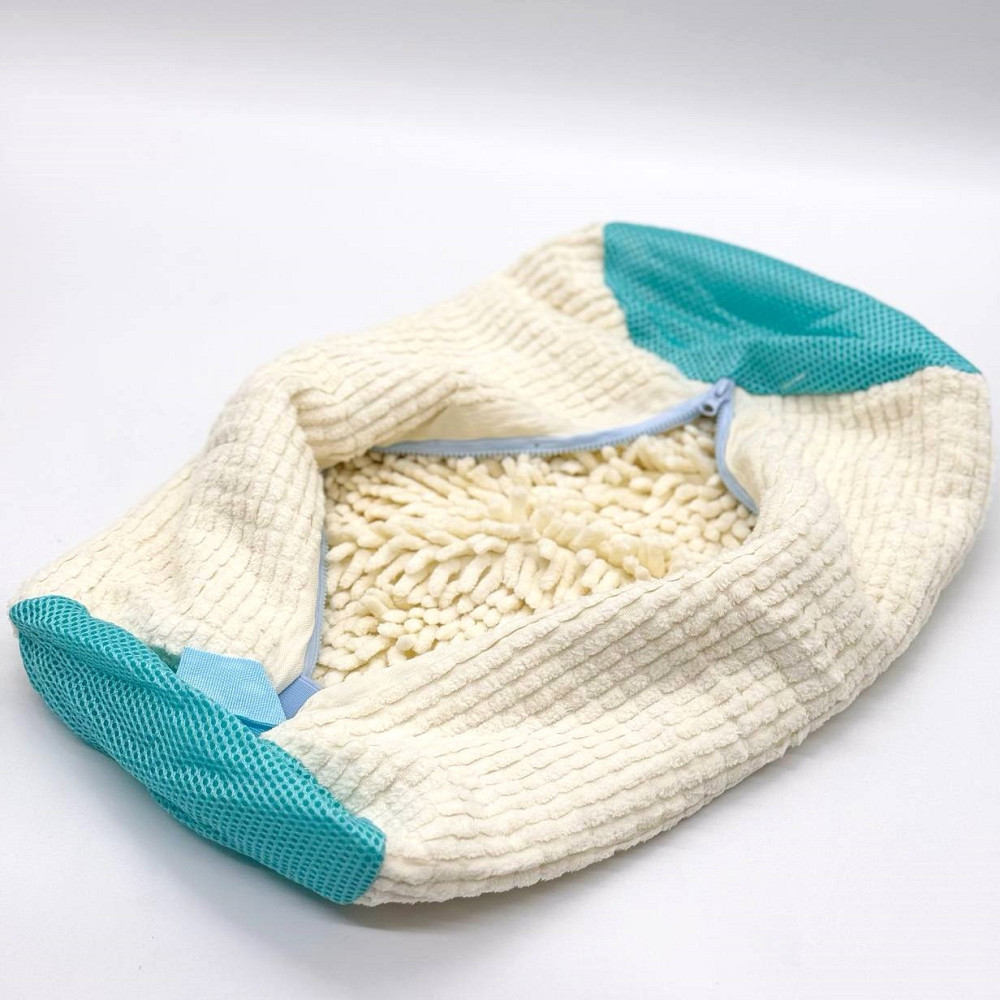 Мішок для прання взуття в пральній машині 39х19см, Бежевий / Сітка для кросівок / Сумка для прання делікатних тканин Київ - фото 4