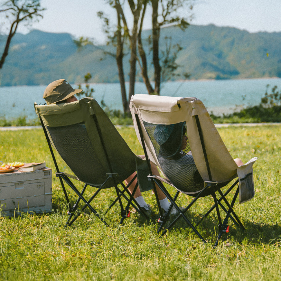 Стілець складаний Naturehike Sea Star 002 CNK2550JJ019, вуглецева сталь, олива Київ - фото 11