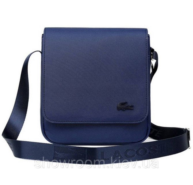 Чоловіча сумка Lacoste (2027) синя Київ - фото 5