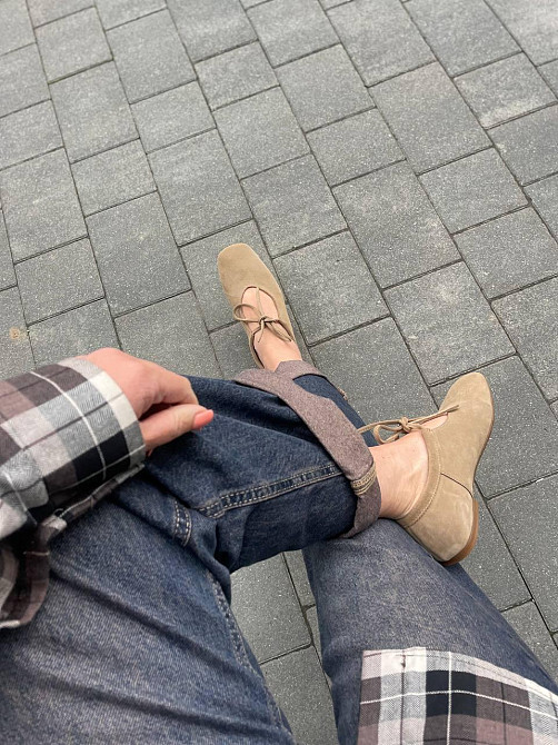 SEE SEVEN Балетки жіночі SEE SEVEN 1770 пісочна (весна-осінь, замша натуральна) (5847) Коломыя - изображение 8