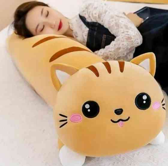 Кіт батон 110см рудий м'яка іграшка обіймашка Київ