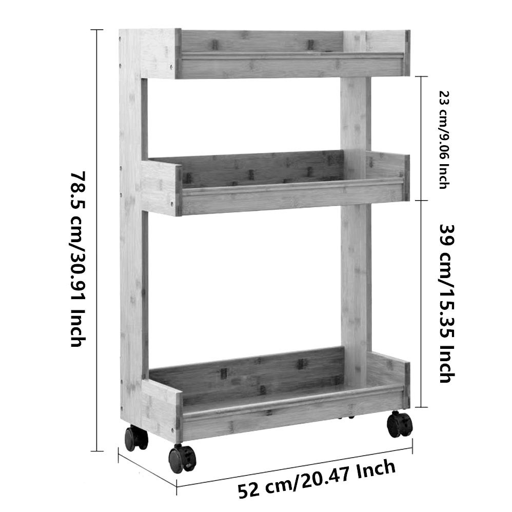 Етажерка для ванної на коліщатах "Тіноріс" каррі Миколаїв - фото 2