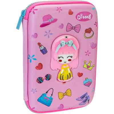 Пенал Cool For School со скрытым зеркальцем 1 отделение с органайзером розовый (QT-5760-Pink) Винница