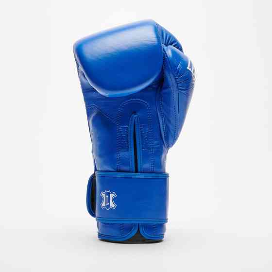 Боксерські рукавиці Leone GN111 THE GREATEST Blue 12 унцій (бинти 4 м. в комплекті) Кам'янське