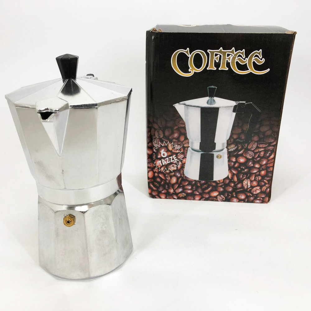 Кавоварка для плити UNIQUE, Гейзер для варіння кави Гейзерна кавоварка, Гейзер 4 чашок KA-71 Львів - фото 15