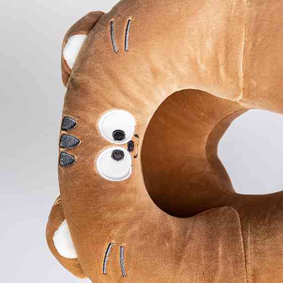 Yiwu Подушка для шиї Miaow U-подібна подвійна, коричневий HP-56-27BR Коломия