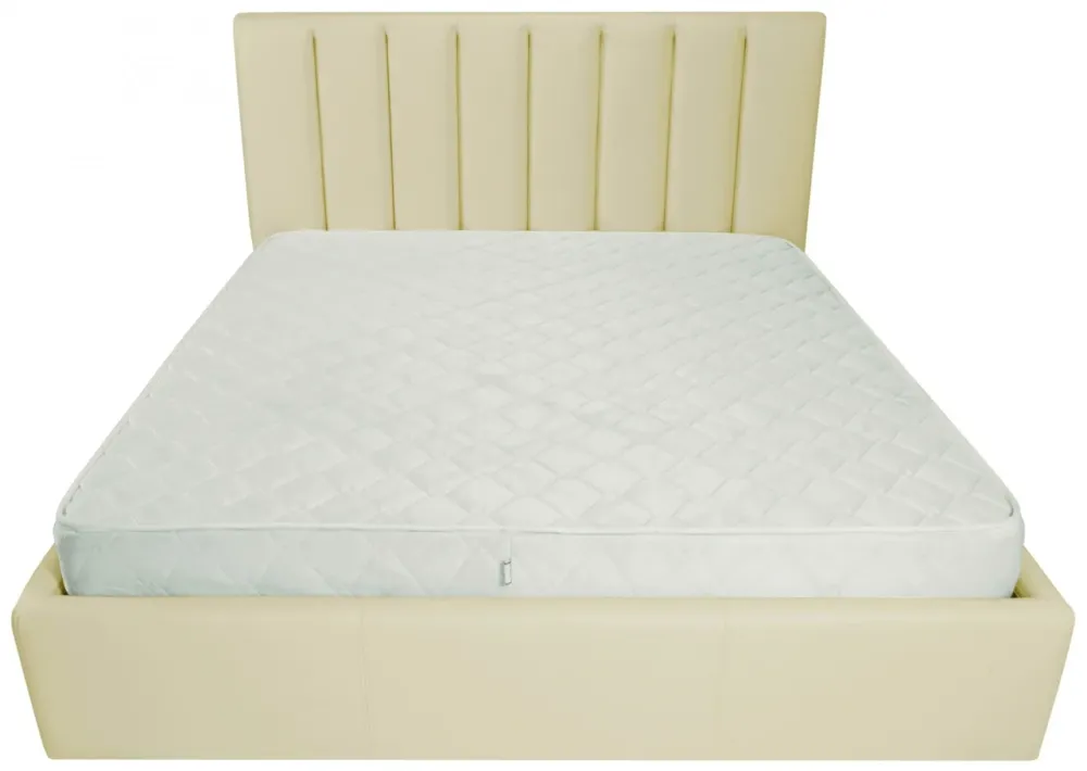 Ліжко Sanam Comfort 140 х 190 см Fly 2207 A1 З підйомним механізмом та нішою для білизни Бежевий Київ - фото 2