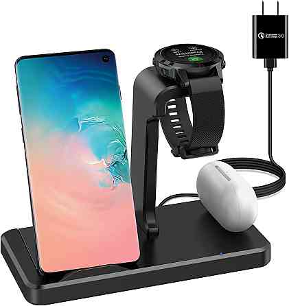 Безпровідна зарядка для телефону EloBeth btl020 3-в-1, 10Вт Луцьк