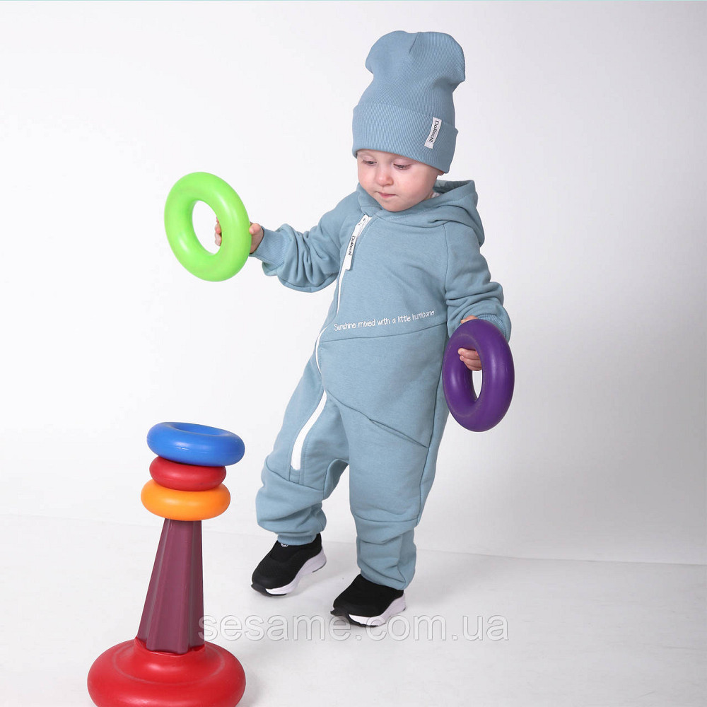 Комбінезон трикотажний ромпер Драйв Синій Харків - фото 4