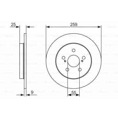 Гальмівний диск Bosch 0 986 479 721 Вінниця