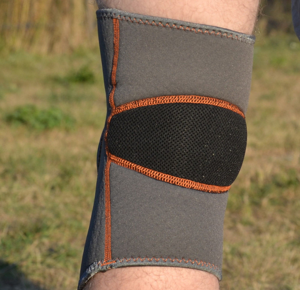 Наколінник MadMax MFA-297 Knee Support with Patella Stabilizer Dark Grey/Orange XL Луцк - изображение 6