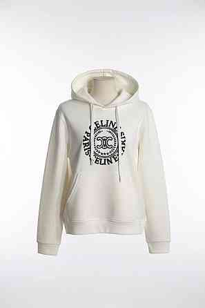 Худи женское A-N 30077 с капюшоном и ажурной вышивкой молочное, молочний, M Киев