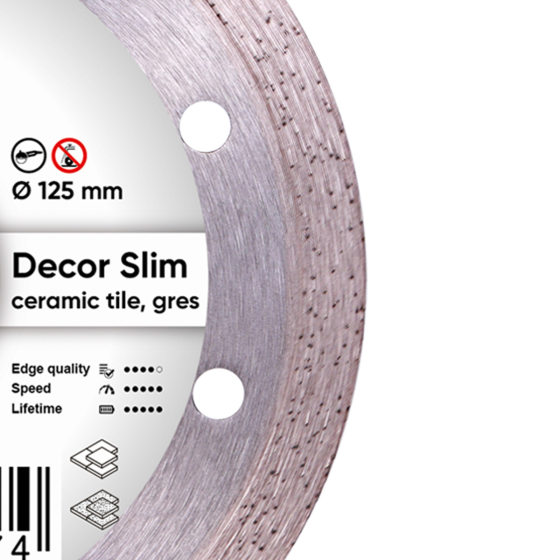 Диск алмазный отрезной 1A1R 125 Distar DECOR SLIM : диск 125х22,23х1,2мм, керамика, керамогранит Киев