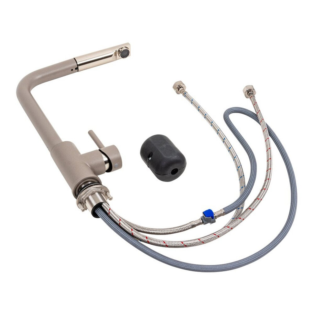 Q411B змішувач кухонний VALESO ДЮНА (з висувною лійкою) Коломыя - изображение 2