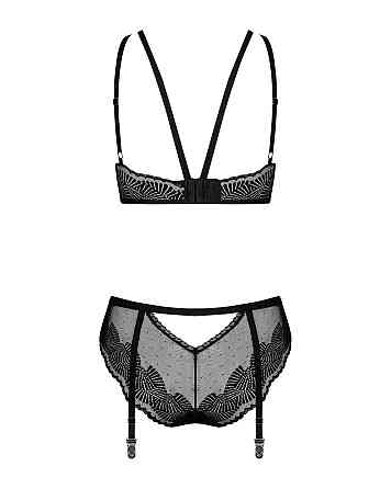 Еротичний комплект Obsessive Allastia set Чорний S/M Sex Aura Київ