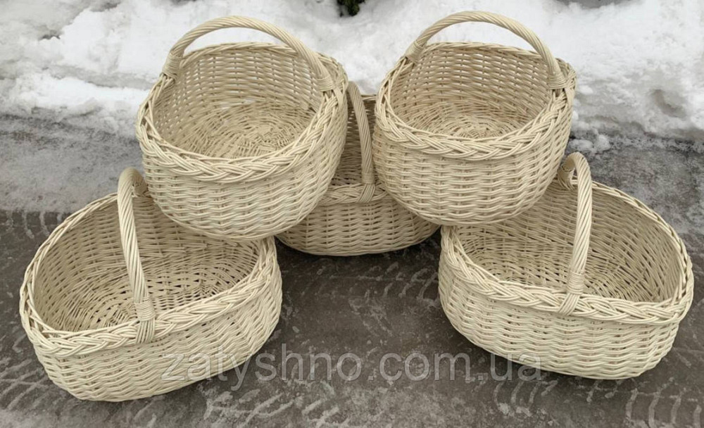 Корзина плетеная пасхальная, белая Киев - изображение 5