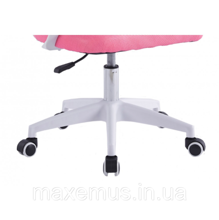 Офисное кресло с подлокотниками BN 619 компьютерное кресло с сетчатой спинкой бело-розовое Мостиска