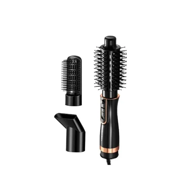 Фен-щітка SK-15031 1000 Вт, 3 в 1: фен, щітка для випрямлення, насадка для завивки, універсальне укладання Одеса - фото 2