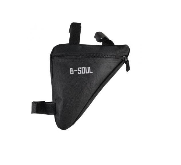 Сумка на раму трикутна B-Soul Чорна Бровари - фото 1
