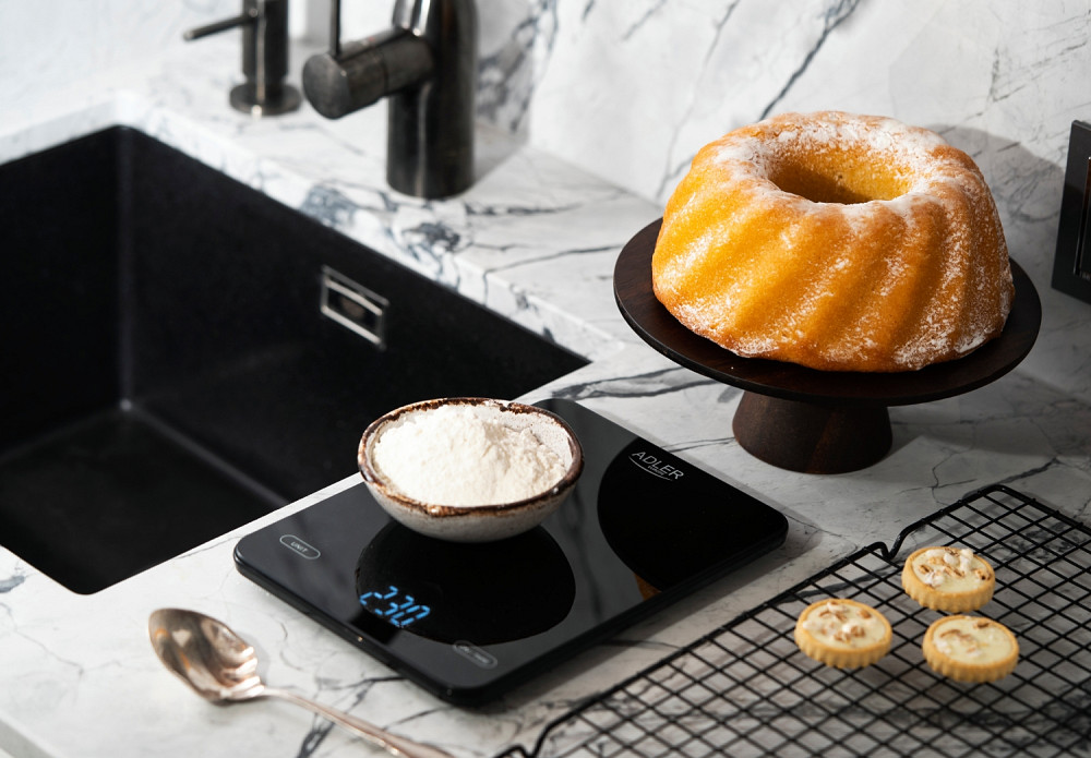 Ваги кухонні Adler AD 3177 black електронні/ 10кг/ г; мл, унція/ USB type C/ автовимкнення/ скло Вінниця - фото 8