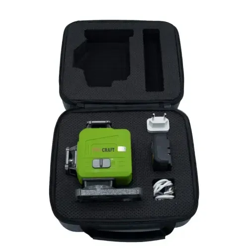 Рівень лазерний нівелір 16 променів Procraft LE-4GL,лазерний рівень акумуляторний  з зеленим діодом 1 АкБ Львів - фото 14