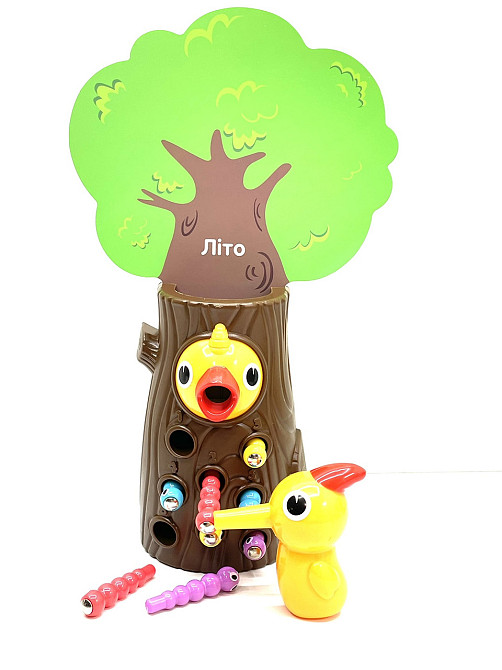 Гра магнітна Limo Toy Нагодуй дятла пташка і 8 черв'ячків (FT 0015) Чернігів - фото 6