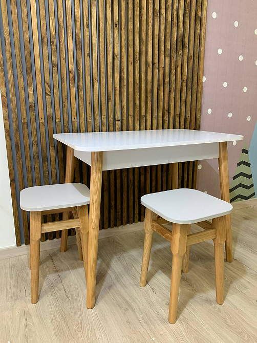 Обідній стіл LION Маямі-2 дерев'яні ніжки Антрацит (LION-041186) ТОП Дніпро - фото 4