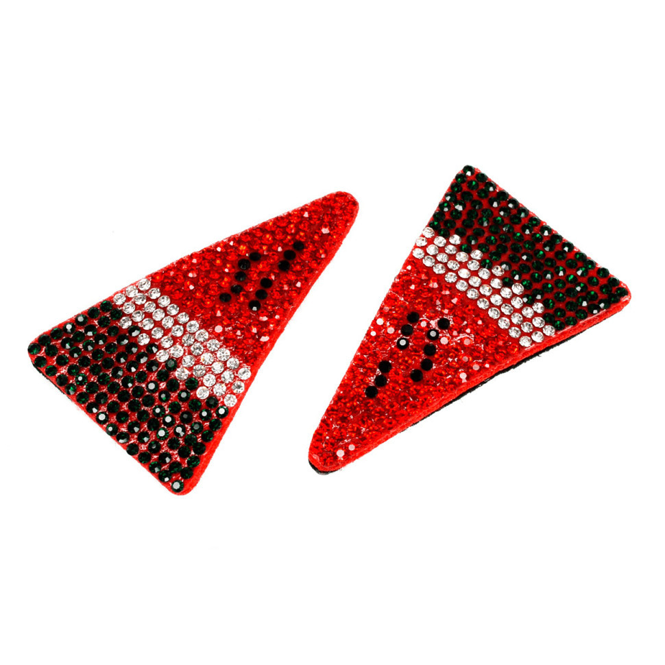 Затискач для волосся Кавун у камінні 1200-203-4, 2 шт Вінниця - фото 1