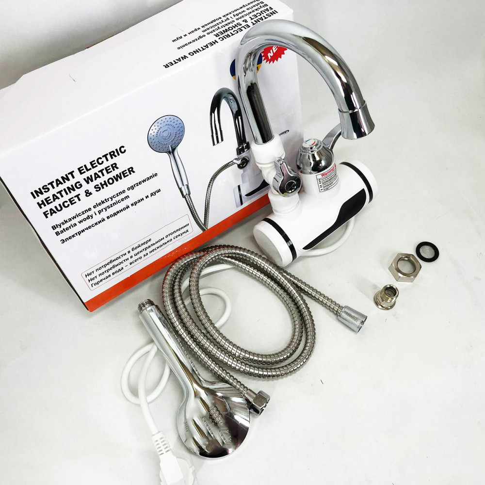 Проточный водонагреватель DIGITAL, Проточный водонагреватель для горячей воды нагреватель AJ-19 Львов - изображение 8