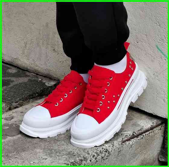 Женские Кроссовки Кеды на Танкетке Красные Слипоны Мокасины на Платформе (размеры: 36,37,38,39) - 33-3 Днепр