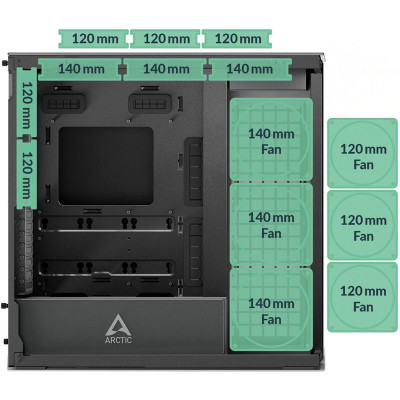 Корпус Arctic XTENDERVG B (ACPCC00016A) Вінниця - фото 6