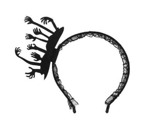 Обруч на Хэллоуин на голову Руки one size черный Киев