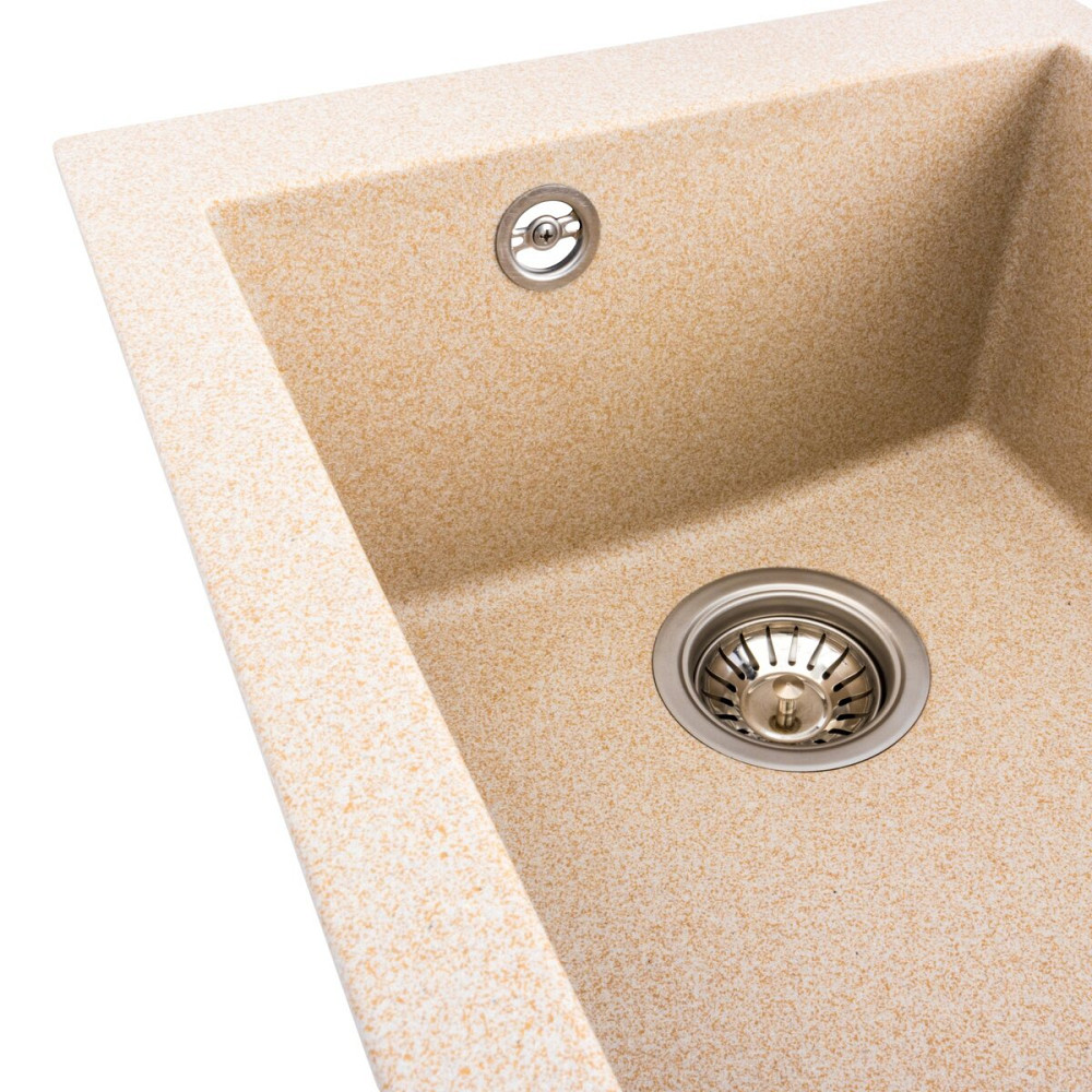VALESO Гранітна мийка для кухні VALESO SOKIL 4150 матова Сафарі Київ - фото 4