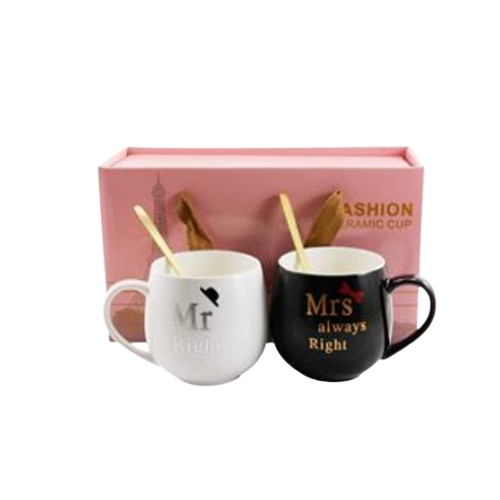 50699 НАБОР 2-пр кружек фарф. 350 мл, Mr i Mrs, под.уп. 6911100000 Житомир - изображение 1