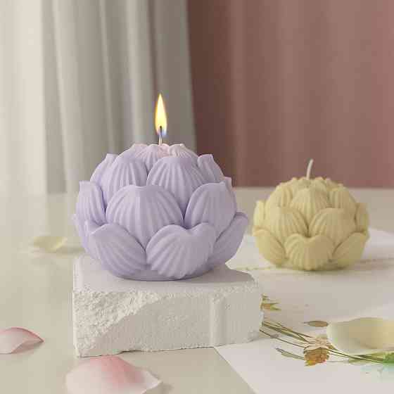 Силіконова форма для виготовлення свічки, молд для виготовлення свічок з соєвого, бджолиного воску і парафіну 65 х 65 х 45 мм Кам'янець-Подільський