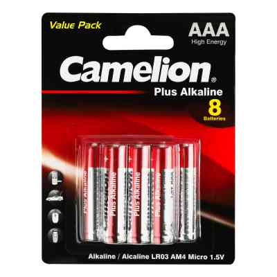 Батарейка Camelion AAA LR03 Plus Alkaline * (5+3) (LR03-BP5+3) Винница