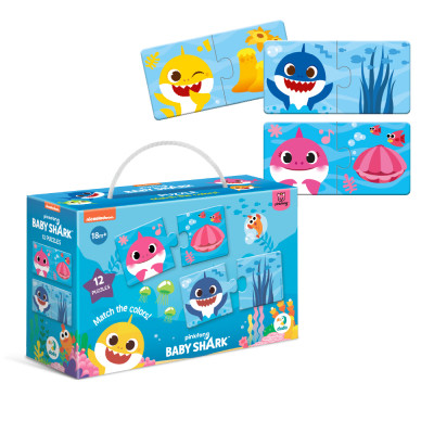 Пазл DoDo Дуо Baby Shark. З&apos;єднай кольори (200586) Вінниця - фото 2