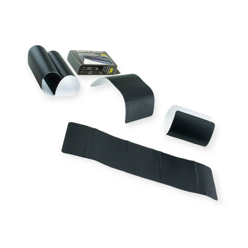 Плівка захисна від сколів "на пороги" 500х150мм (2шт) + 300х150мм чорна матова xl Мукачево - фото 1