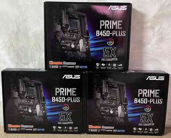 Материнская Плата: ASUS PRIME B450- PLUS . Новая ! Киев
