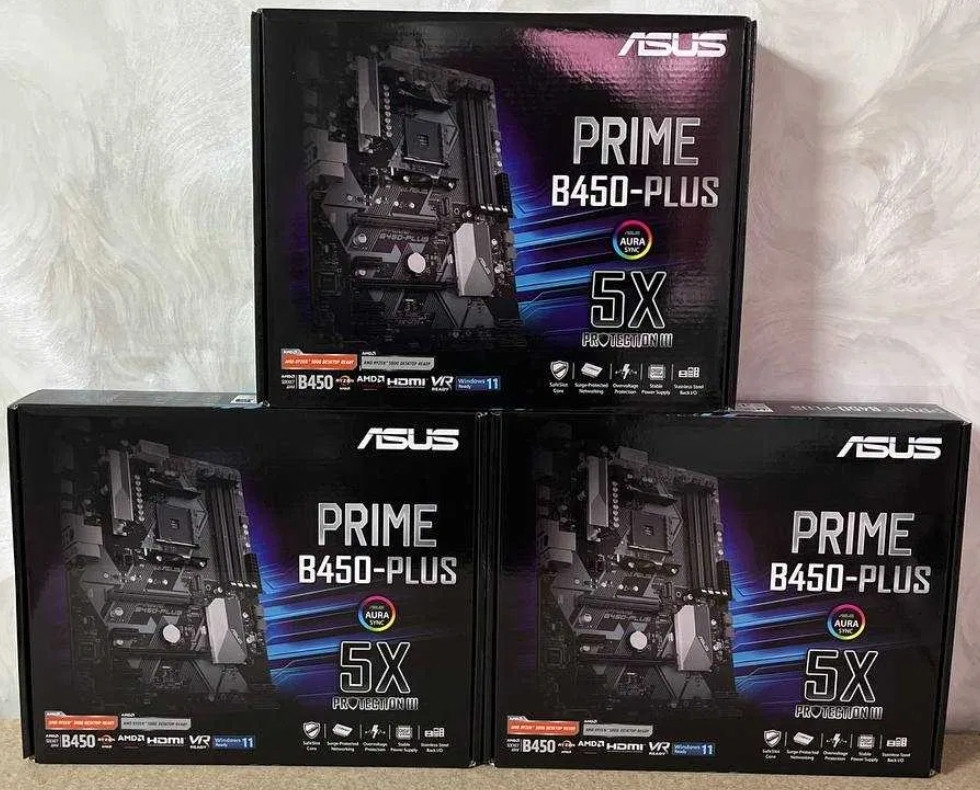 Материнская Плата: ASUS PRIME B450- PLUS . Новая ! Киев - изображение 1