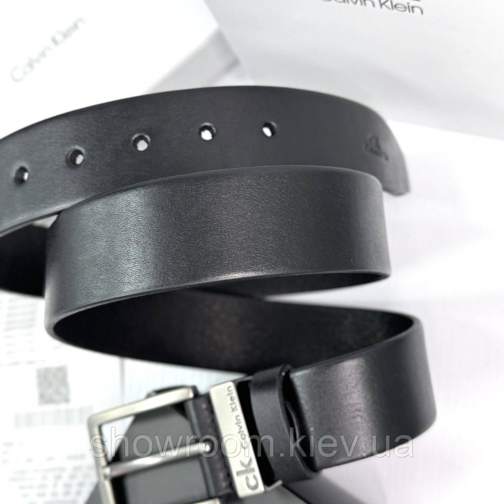 Мужской брендовый ремень из натуральной кожи (410) Киев - изображение 4