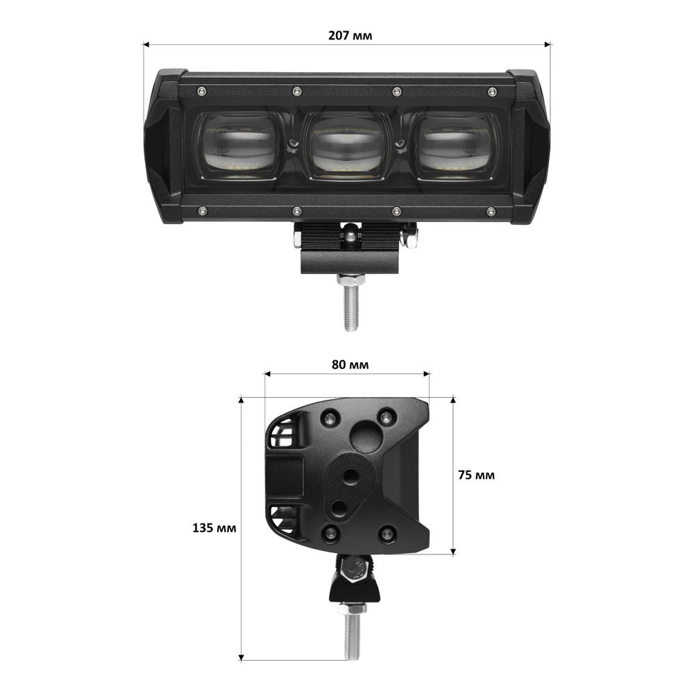 Светодиодная фара-люстра StarLight 30watt 10-30V IP68 (lsb-lens-30W) Харьков - изображение 2